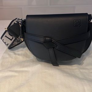 Loewe mini gate dual leather shoulder bag